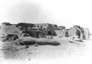 Beato, A., The Theban west bank, Qurna (c.1890
[Estimated date.]) (Enlarged image size=27Kb)
